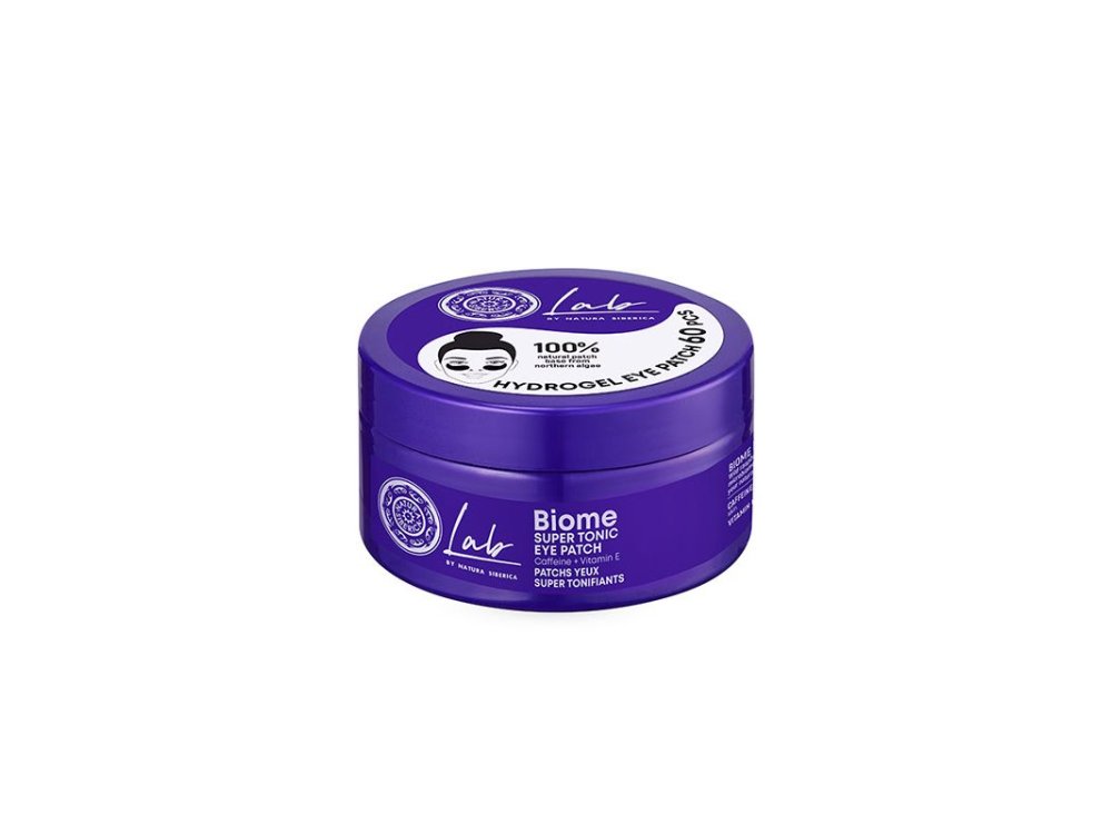 Natura Siberica Lab Biome Super Tonic Eye Patches, Επιθέματα Ματιών για Τόνωση, 60τμχ