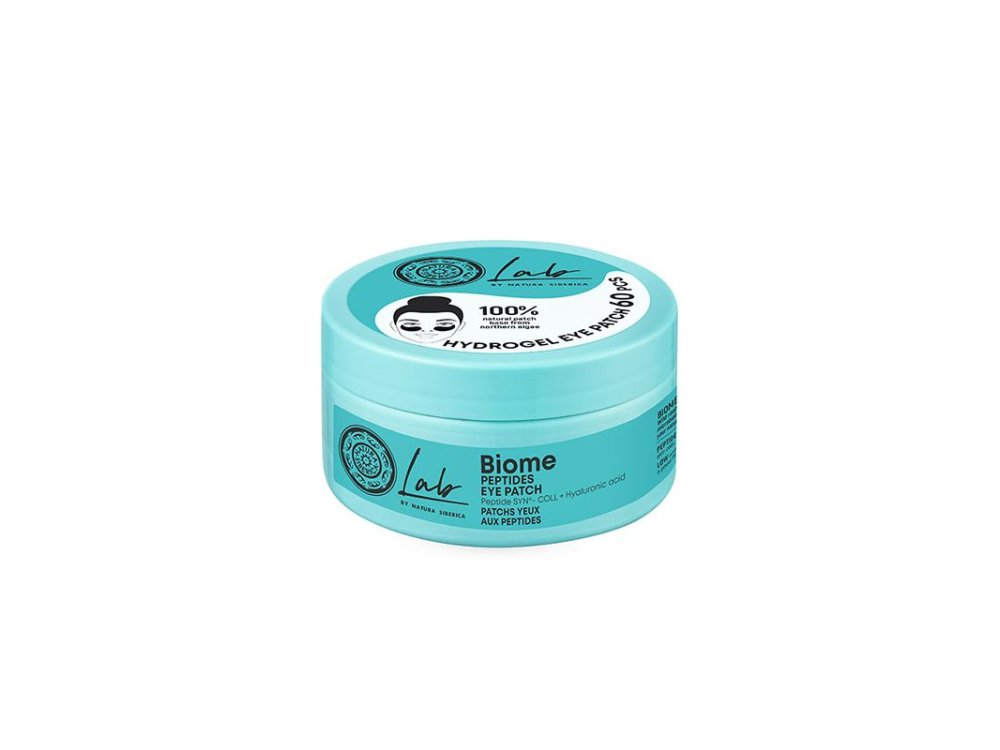 Natura Siberica Lab Biome Peptides Eye Patches, Επιθέματα Ματιών με Πεπτίδια για Αναζωογόνηση, 60τμχ