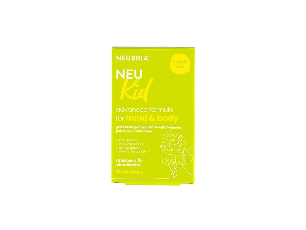 Neubria Neu Kid, Προηγμένη Παιδική Πολυβιταμίνη με γεύση Φράουλα & Λεμόνι, 30μασώμενα δισκία