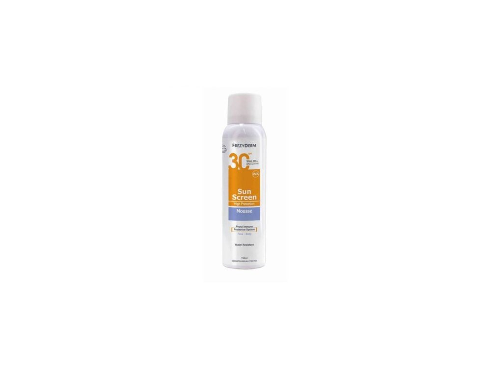 Frezyderm Sun Screen Mousse SPF30 Αντηλιακό Προσώπου & Σώματος σε Μορφή Αφρού, 200ml