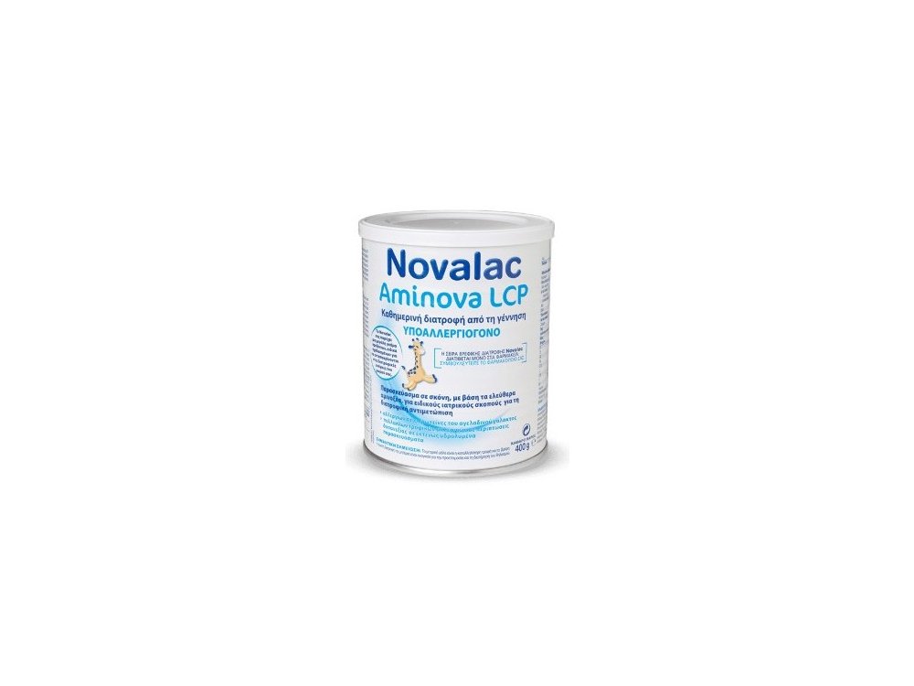 Novalac Aminova LCP Υποαλλεργιογόνο Παρασκεύασμα σε Σκόνη για βρέφη Άνω Των 6 Μηνών, 400gr