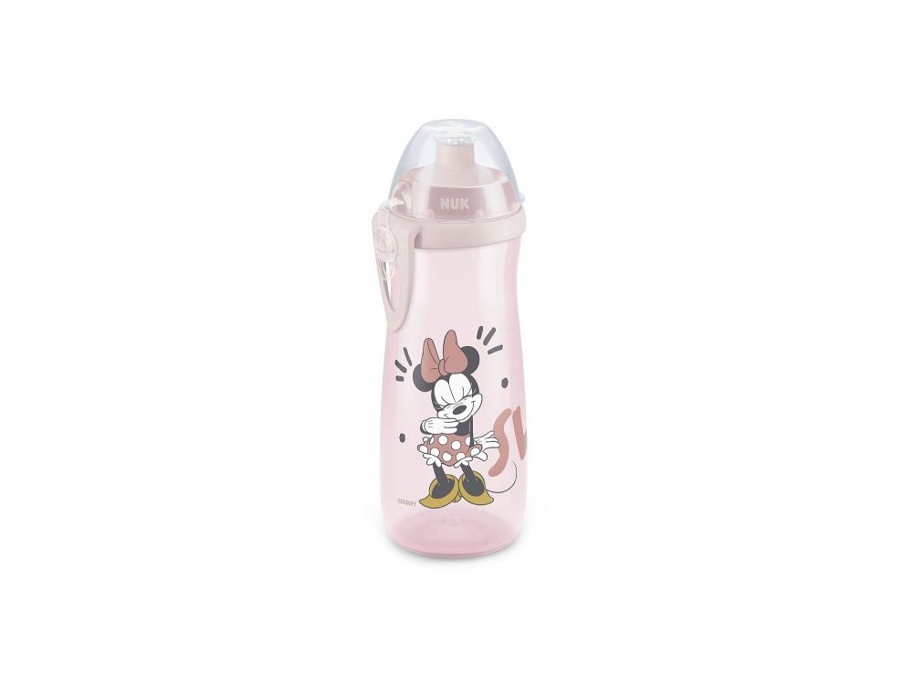 Nuk  Sports Cup Minnie, Εκπαιδευτικό Μπιμπερό, 24m+ 450ml