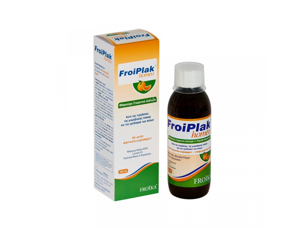 Froika Froiplak Homeo Orange Grapefruit Flavor, Στοματικό Διάλυμα 250ml