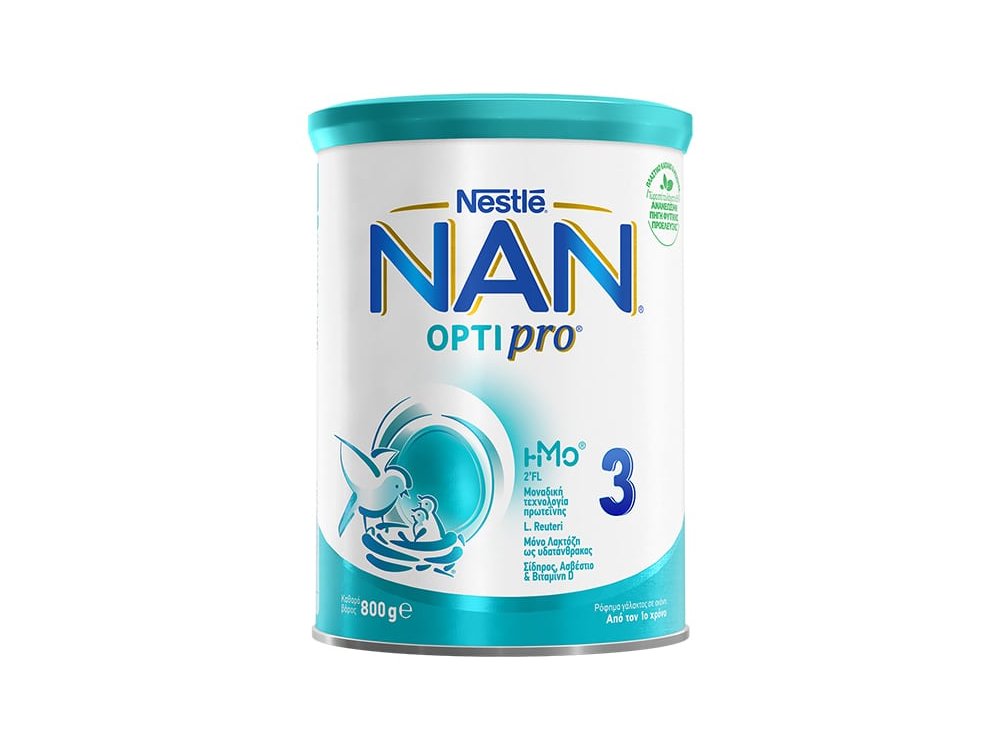 Nestle NAN OptiPro 3, Ρόφημα Γάλακτος σε Σκόνη από τον 1ο Χρόνο, 800 gr