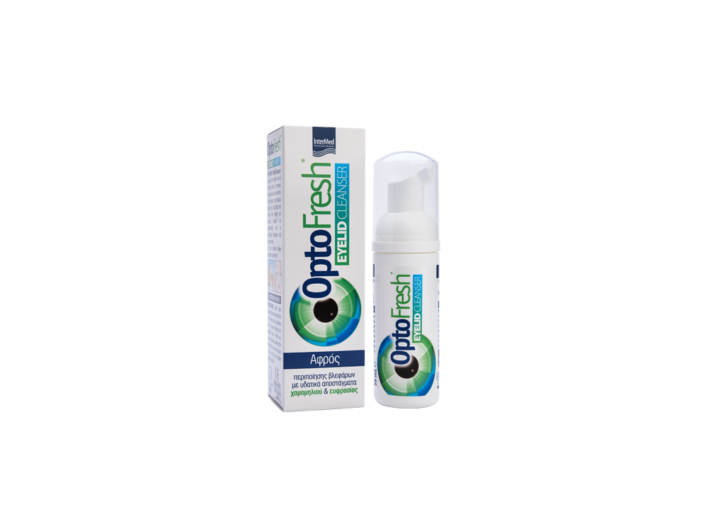 InterMed OptoFresh EyeLid Cleanser, Αφρός Καθαρισμού & Περιποίησης Ερεθισμένων Βλεφάρων, 50ml