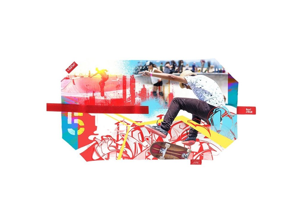 Boc N Roll Sandwich Wrap Skate, Θήκη μεταφοράς τροφίμων με στυλ, 1τμχ