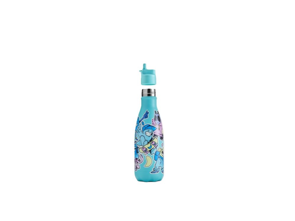 Chilly's Original Kids Bottle, Ανοξείδωτο Μπουκάλι Θερμός Sticker, 350ml