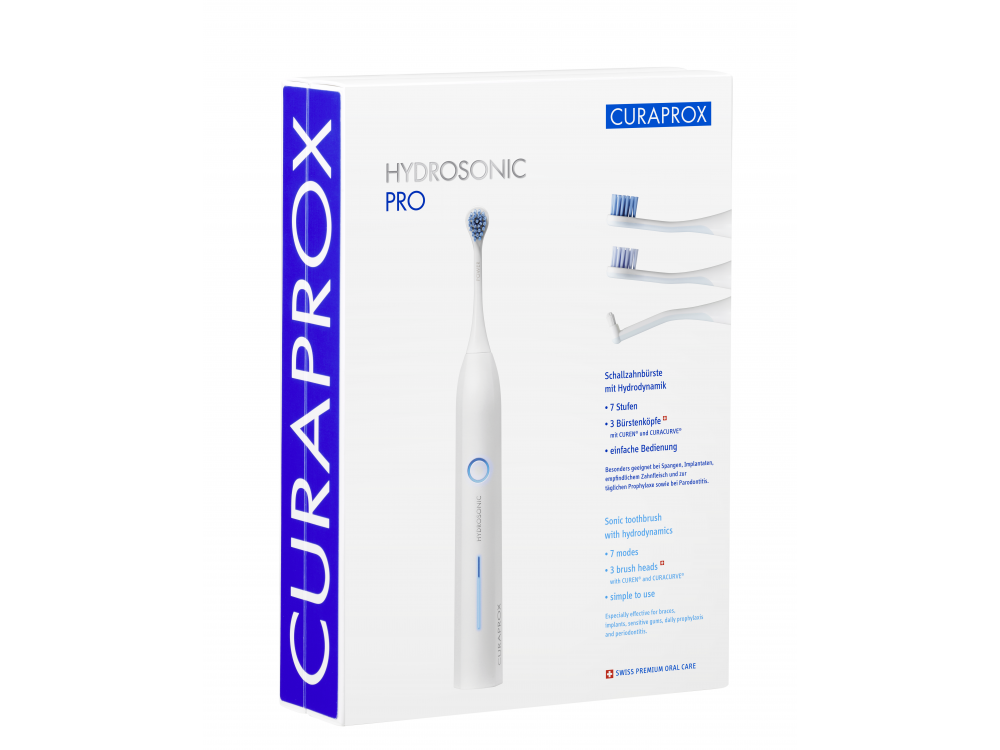 Curaprox Hydrosonic Ortho/Pro Sonic Toothbrush, Ηλεκτρική Οδοντόβουρτσα Λευκό Χρώμα