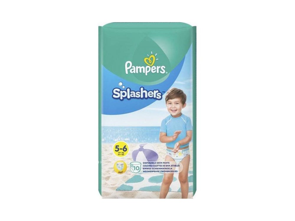 Pampers Splashers Μέγεθος 5-6 (14kg+) Πάνες-Μαγιό, 10τμχ