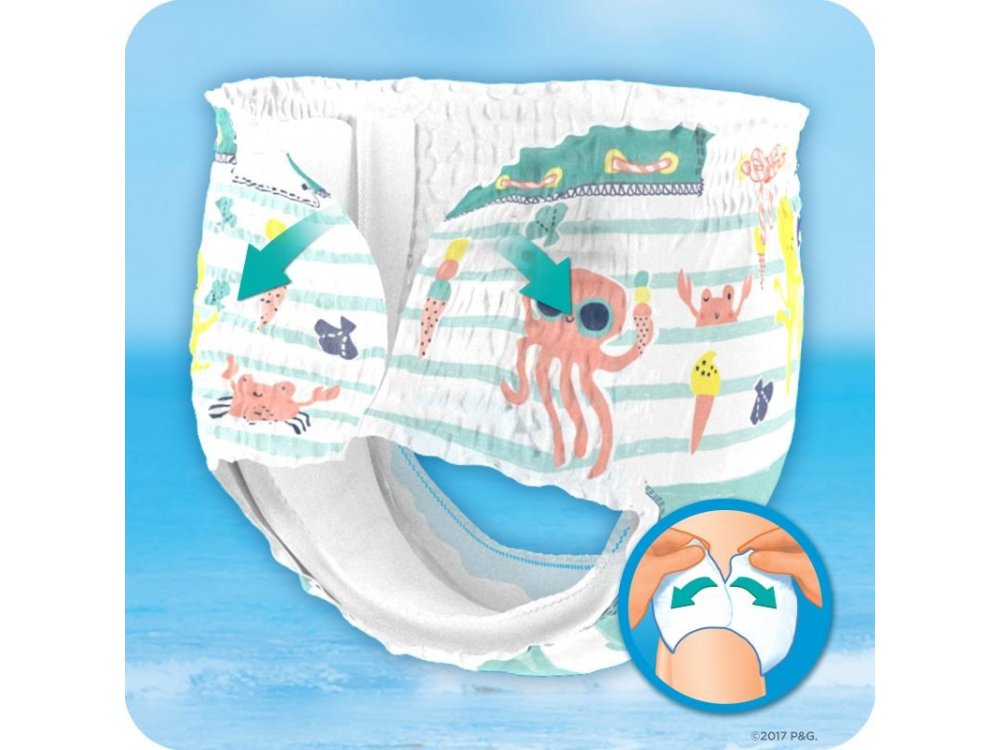 Pampers Splashers Μέγεθος 4-5 (9-15 kg) Πάνες-Μαγιό, 11τμχ