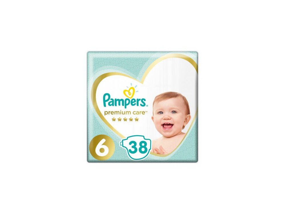 Pampers Premium Care No.6 (13+g) Βρεφικές Πάνες, 38τμχ