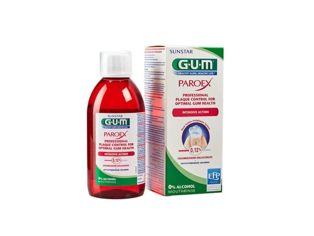 Gum Paroex Intensive Action 0.12%, Στοματικό Διάλυμα για Ενήλικες, 300ml