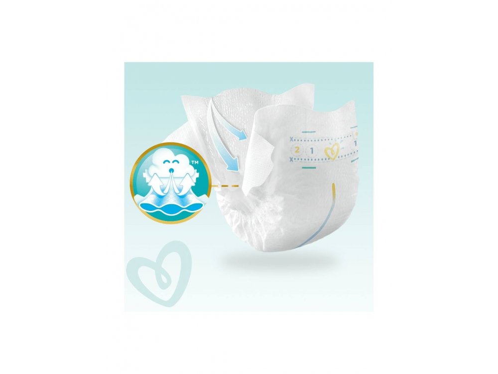 Pampers Premium Care No.2 (4-8kg) Βρεφικές Πάνες, 46τμχ
