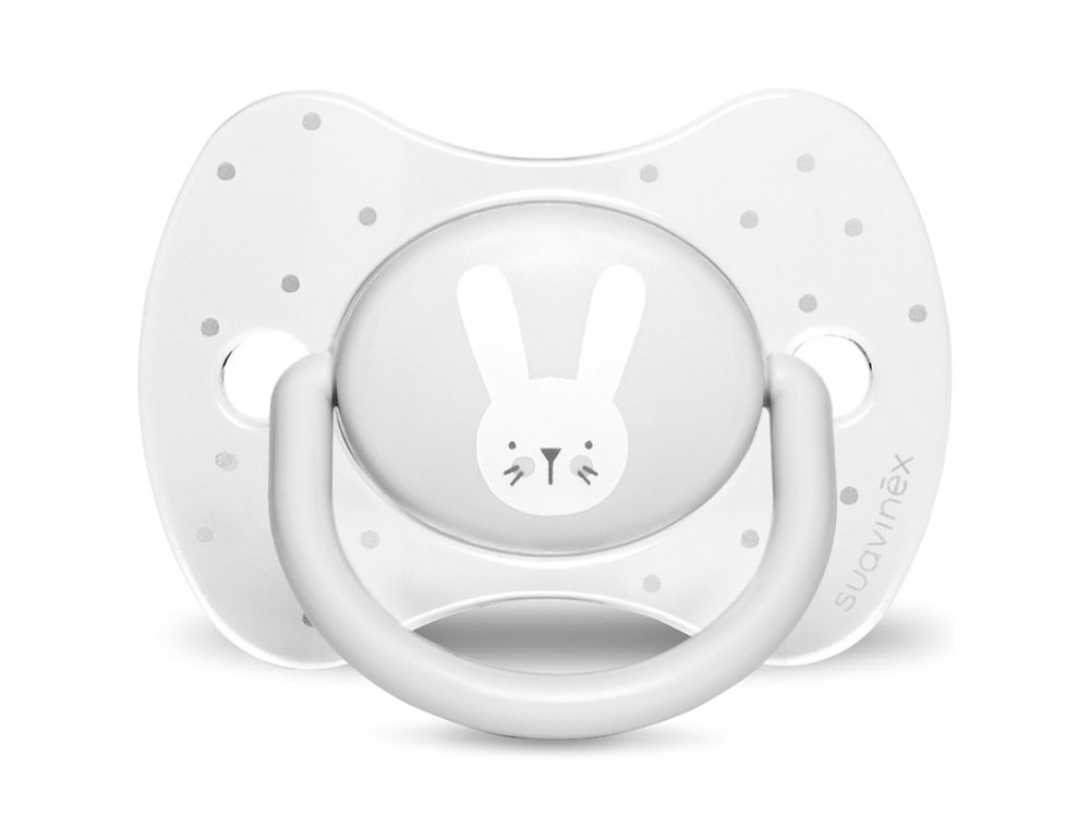 Suavinex Πιπίλα Σιλικόνης Physio Hygge 0-6m, Rabbit Grey
