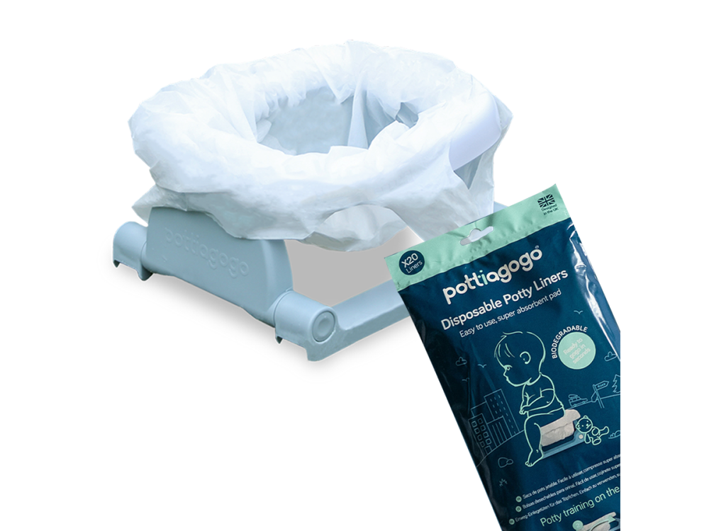 Pottiagogo Disposable Potty Liners, Ανταλλακτικές Σακούλες Πτυσσόμενου Γιογιό, 20τμχ