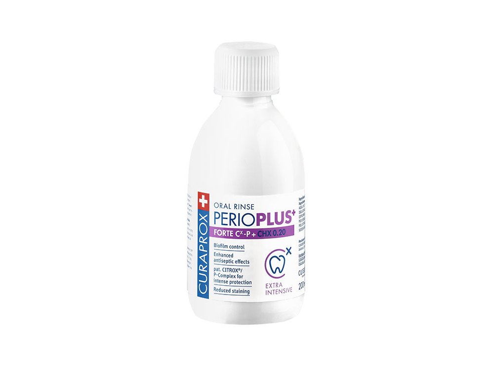 Curaprox Perio Plus Forte CHX 0,20, Στοματικό Διάλυμα με Υψηλή Συγκέντρωση Χλωρεξιδίνης, 200ml