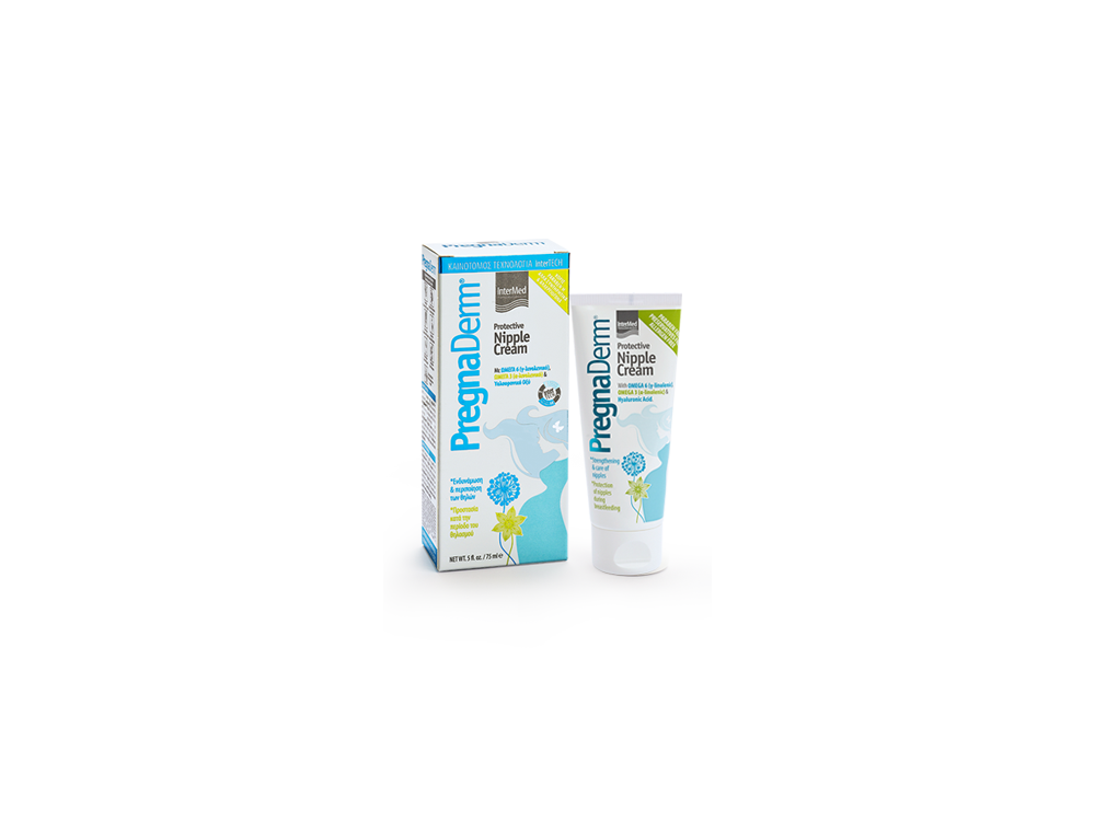 Intermed PregnaDerm Protective Nipple Cream, Κρέμα Προστασίας των Θηλών, 75ml