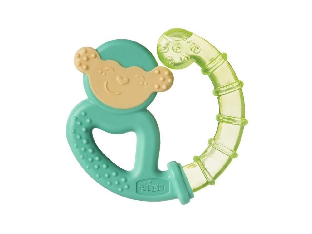 Chicco Δροσιστικός Κρίκος Οδοντοφυΐας Σιλικόνη Mix, Mαϊμού 2 σχέδια 4m+, 1 τμχ