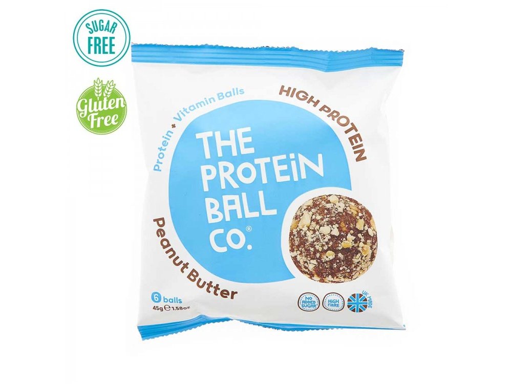 The Protein Ball Co. High Protein Peanut Butter Μπαλίτσες Πρωτεΐνης με Φυστικοβούτυρο, 6 balls