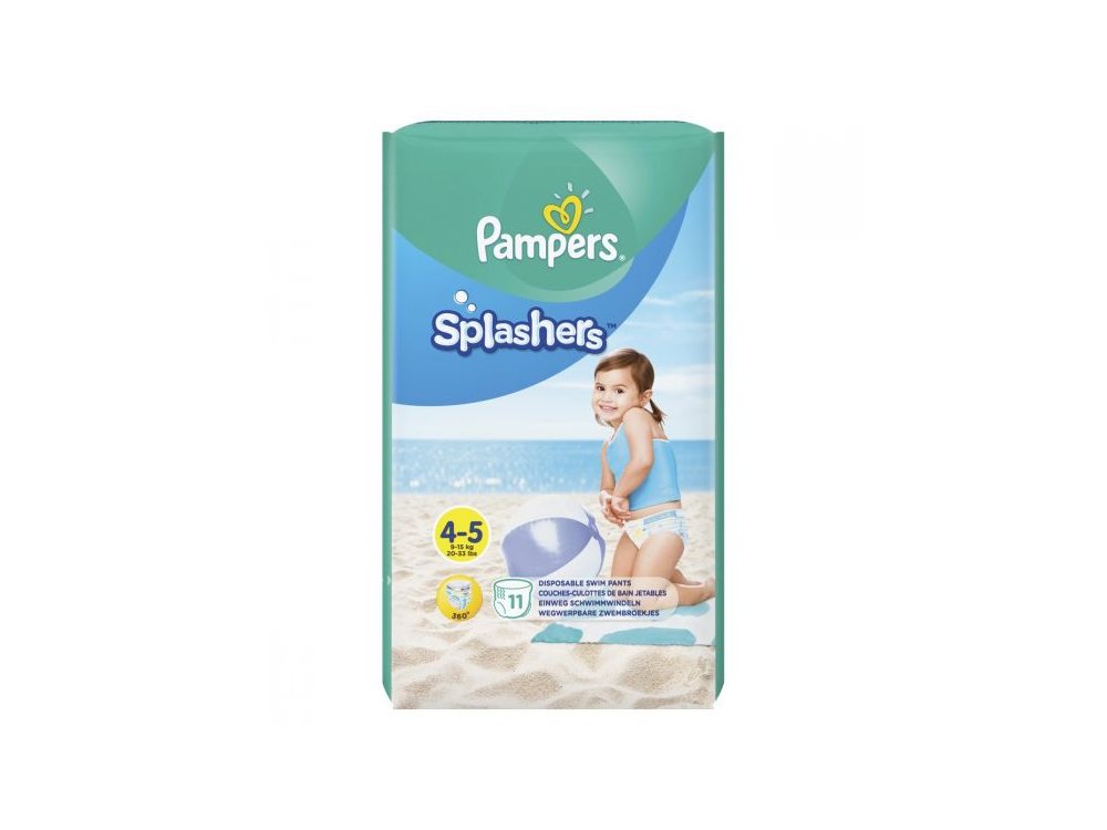 Pampers Splashers Μέγεθος 4-5 (9-15 kg) Πάνες-Μαγιό, 11τμχ