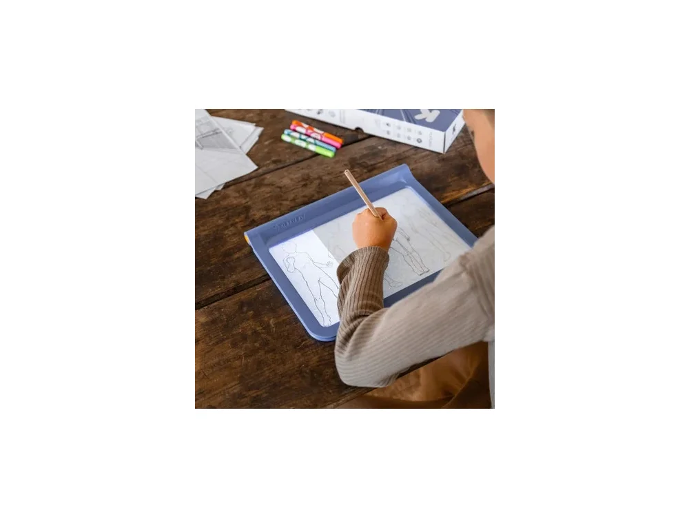 Kidywolf, Tablet ζωγραφικής με φως, 2 όψεων με οθόνη LΕD & μαυροπίνακα- Σχέδιο Χαρακτήρες Manga