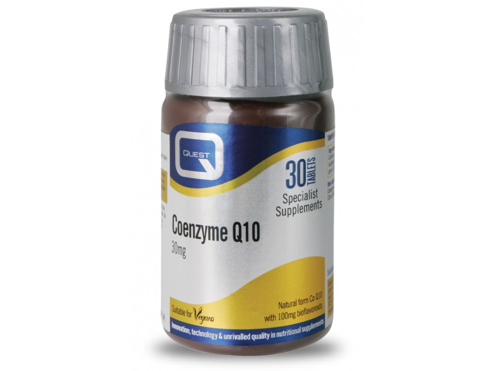 Quest Coenzyme  Q10 30mg With BioFlavonoids 30tabs