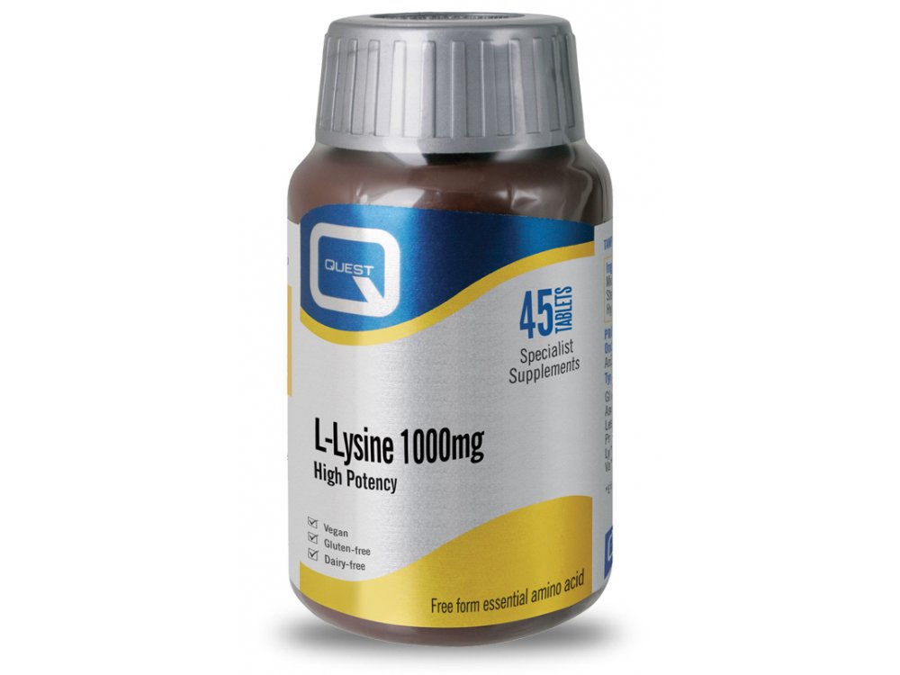 Quest L-Lysine 1000mg 45tabs