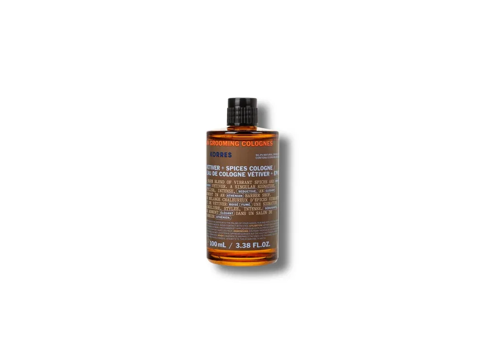 Korres Athenian Grooming Βέτιβερ & Μπαχαρικά Eau de Cologne, Άρωμα για Άνδρες, 100ml