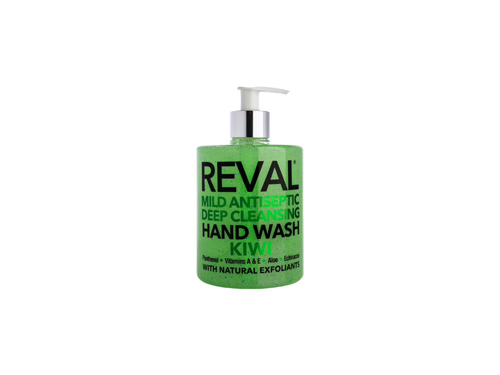 InterMed Reval Mild Antiseptic Deep Cleansing Hand Wash Kiwi, Αντισηπτικό Τζελ & Καθαρισμός Χεριών με Άρωμα Ακτινίδιο, 500ml