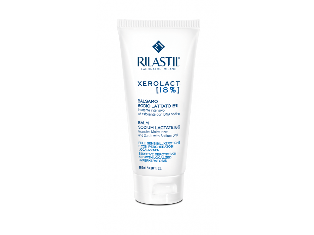 Rilastil Xerolact Balm Sodium Lactate 18% Βάλσαμο σώματος για τη Ξηροδερμία & την τοπική Υπερκεράτωση, 100ml