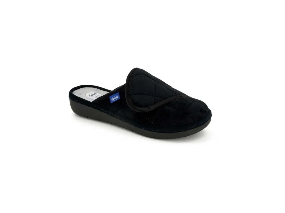 Scholl Lauren Strap Γυναικεία Ανατομική Παντόφλα Black, Νο37