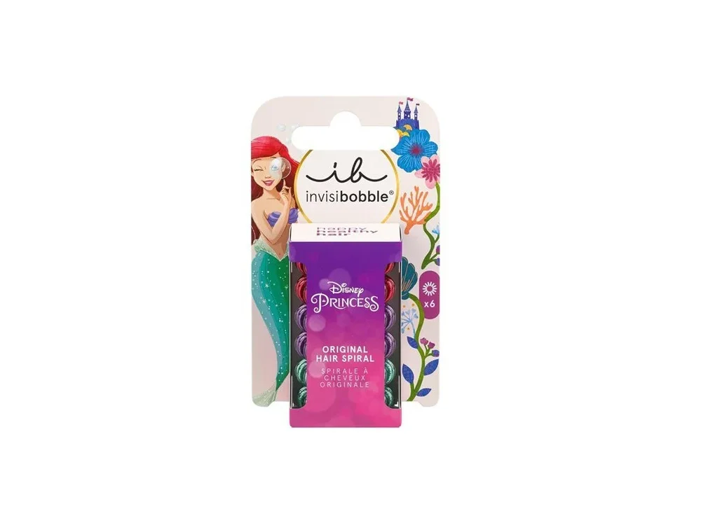Invisibobble Kids Original Disney Ariel, Λαστιχάκια Μαλλιών, 6τμχ
