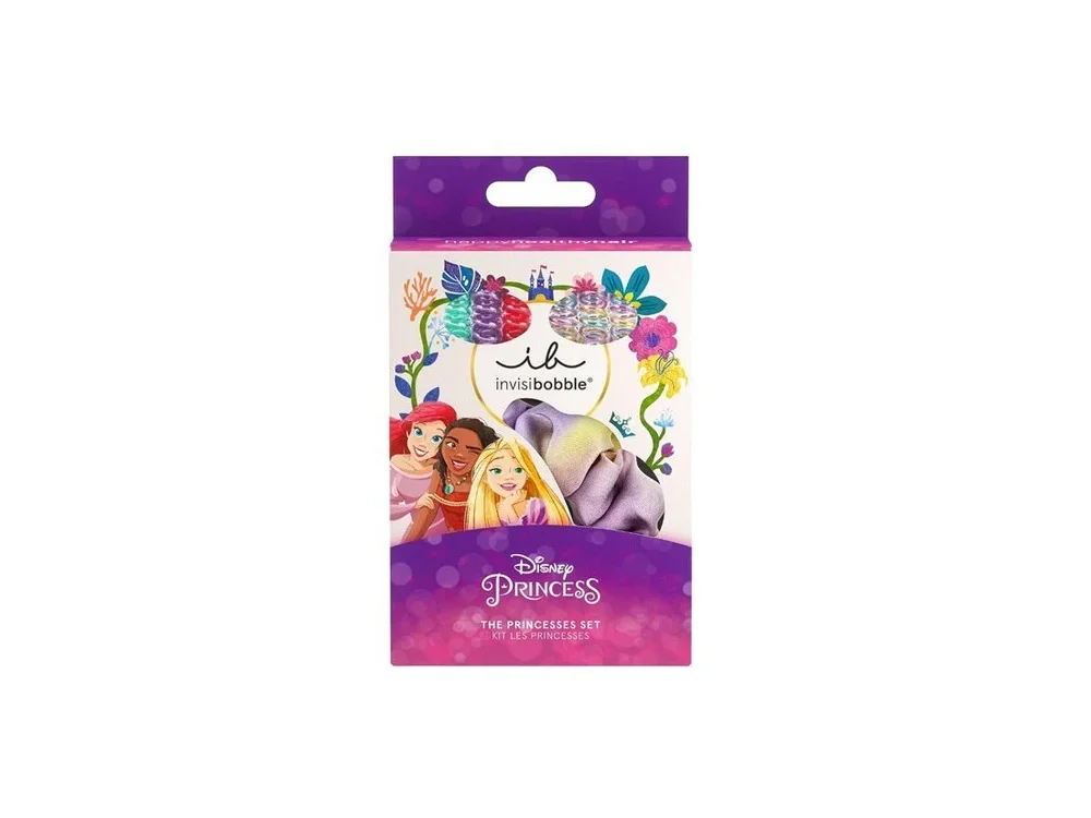 Invisibobble Kids set Disney The Princesses, Λαστιχάκια Μαλλιών, 7τμχ