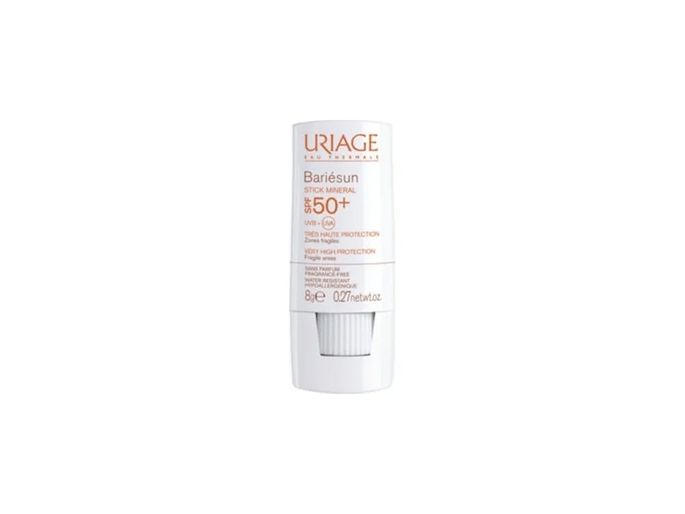 Uriage Bariesun Stick Mineral SPF50+ Αντηλιακό Στικ για Εύθραυστες Περιοχές, 8gr