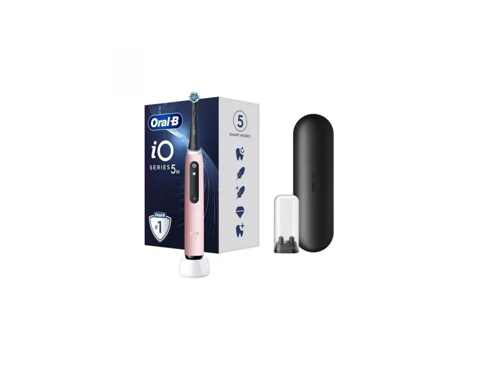 Oral-B iO Series 5 Pink Ηλεκτρική Οδοντόβουρτσα Ροζ, 1τμχ
