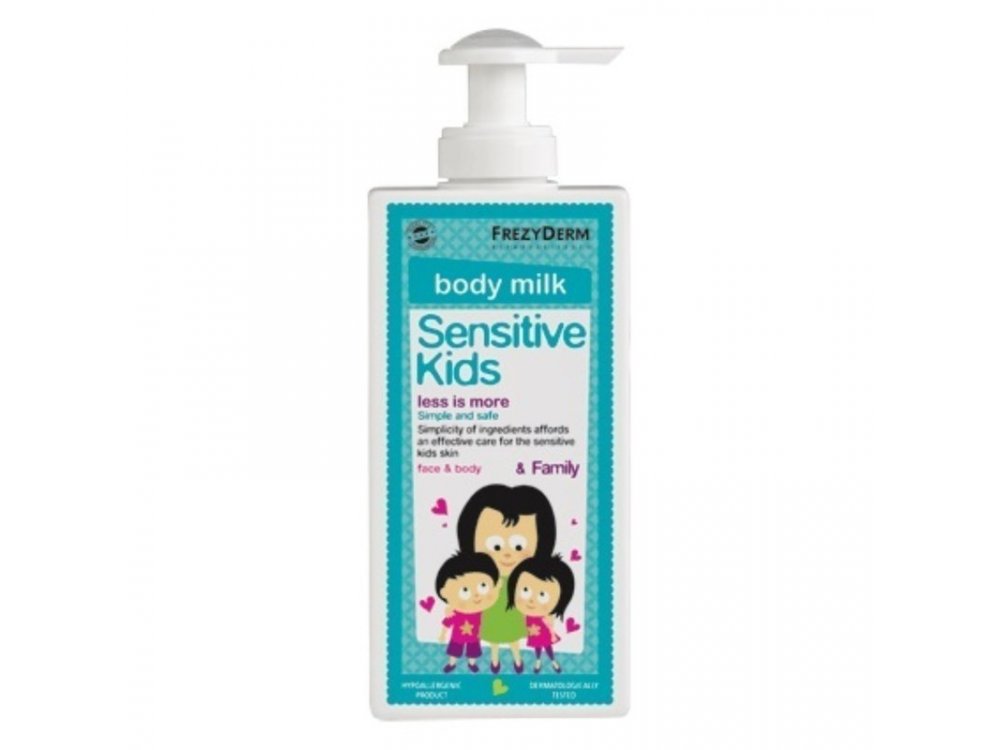 Frezyderm Sensitive Kids Body Milk & Family Παιδικό Γαλάκτωμα Σώματος για όλη την Οικογένεια, 200ml