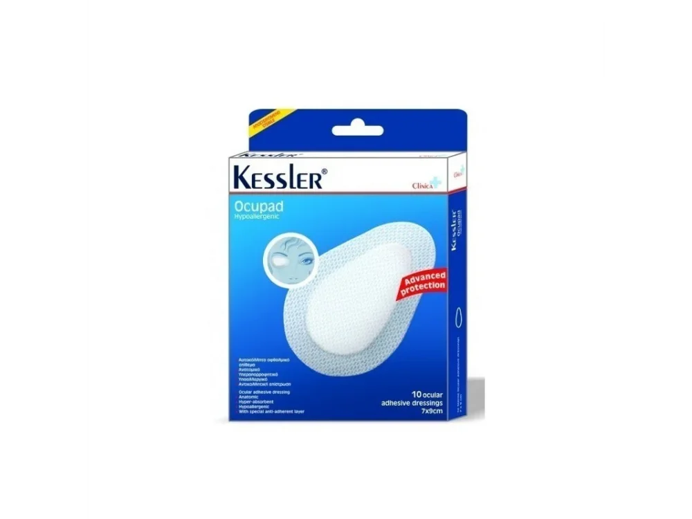 Kessler Αυτοκόλλητο Οφθαλμικό Επίθεμα Ocupad 7x9cm, 10 Επιθέματα