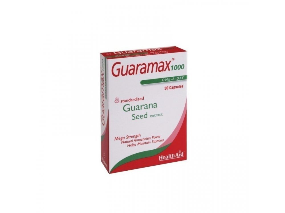 Health Aid Guaramax Guarana 1000mg 30caps