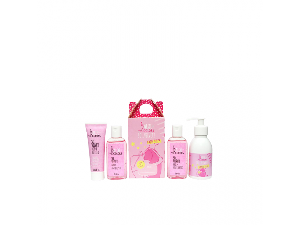 Aloe+Colors So Velvet Set Back to School for Her, Πακέτο με 4 προϊόντα για την Επιστροφή στα Θρανία!
