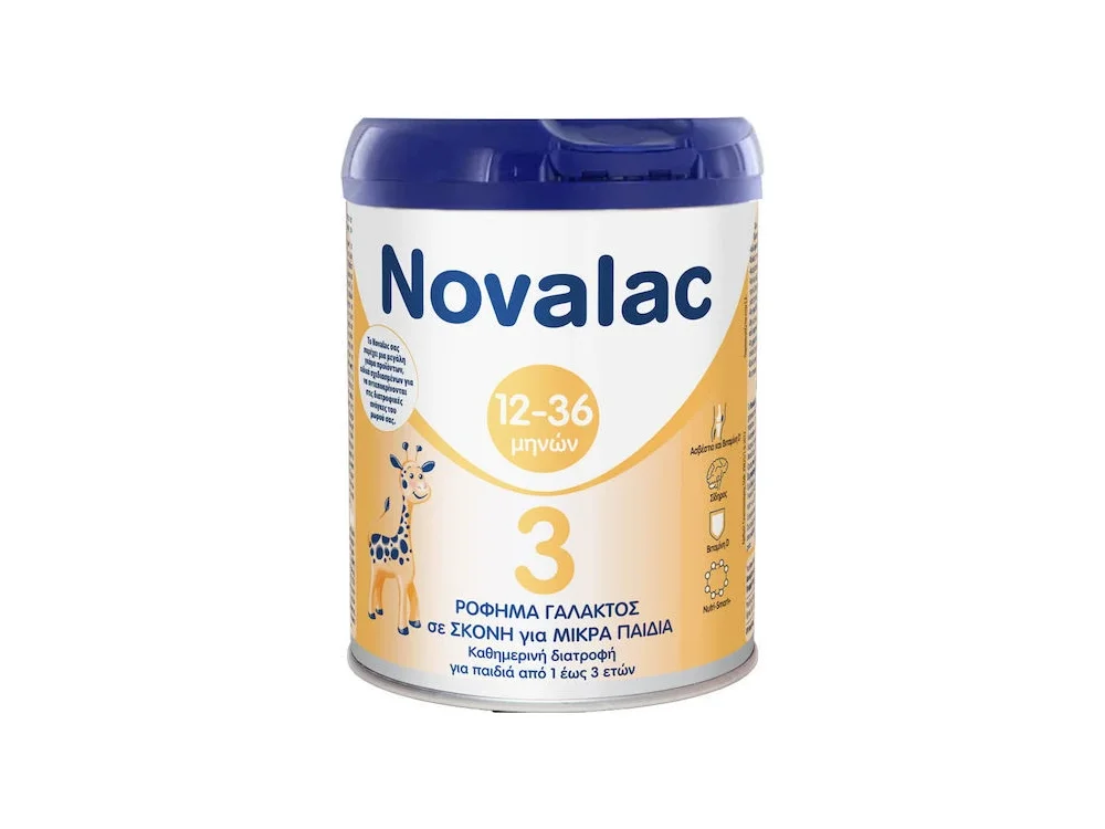 Novalac 3 Γάλα σε Σκόνη 3ης Βρεφικής Ηλικίας με Γεύση Βανίλια 12-36m, 800g