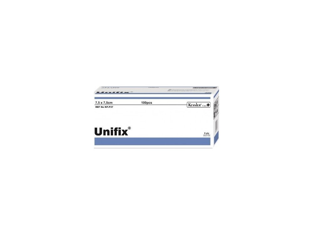 Kessler Unifix - Μη Αποστειρωμένες Γάζες 7.5cm x 7.5cm, 100 τεμάχια