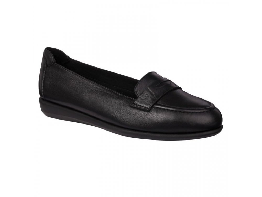 Scholl Phillis Γυναικεία Μοκασίνια σε Χρώμα Μαύρο, Νο39