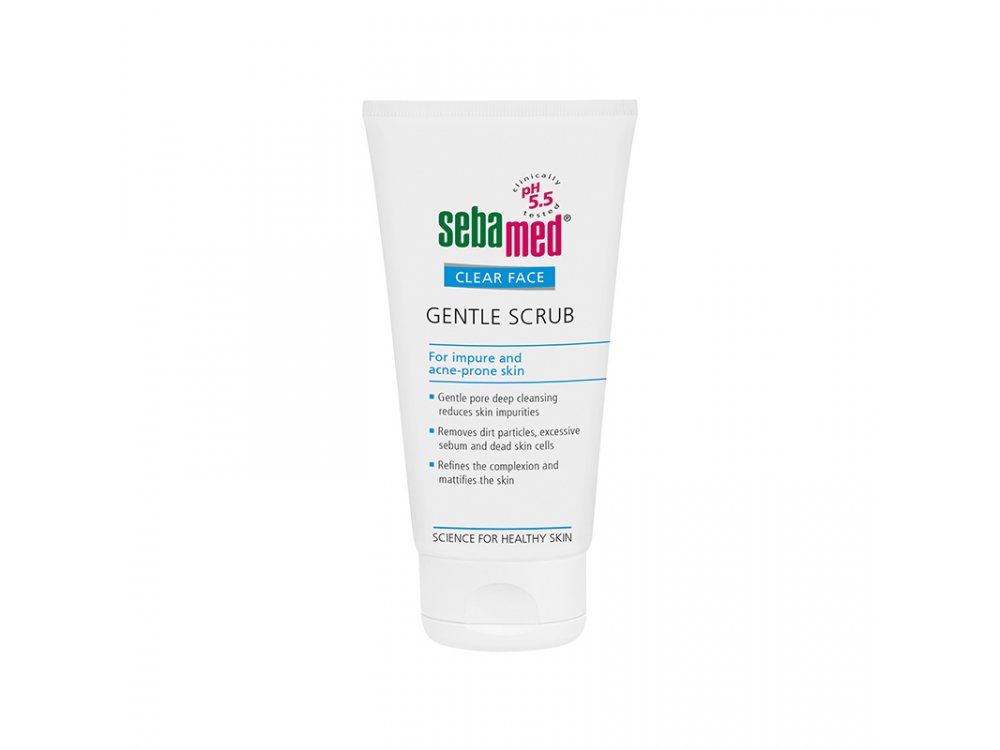 Sebamed Clear Face Gentle Scrub, Λιπαρές Επιδερμίδες με Τάση Ακμής, 150ml
