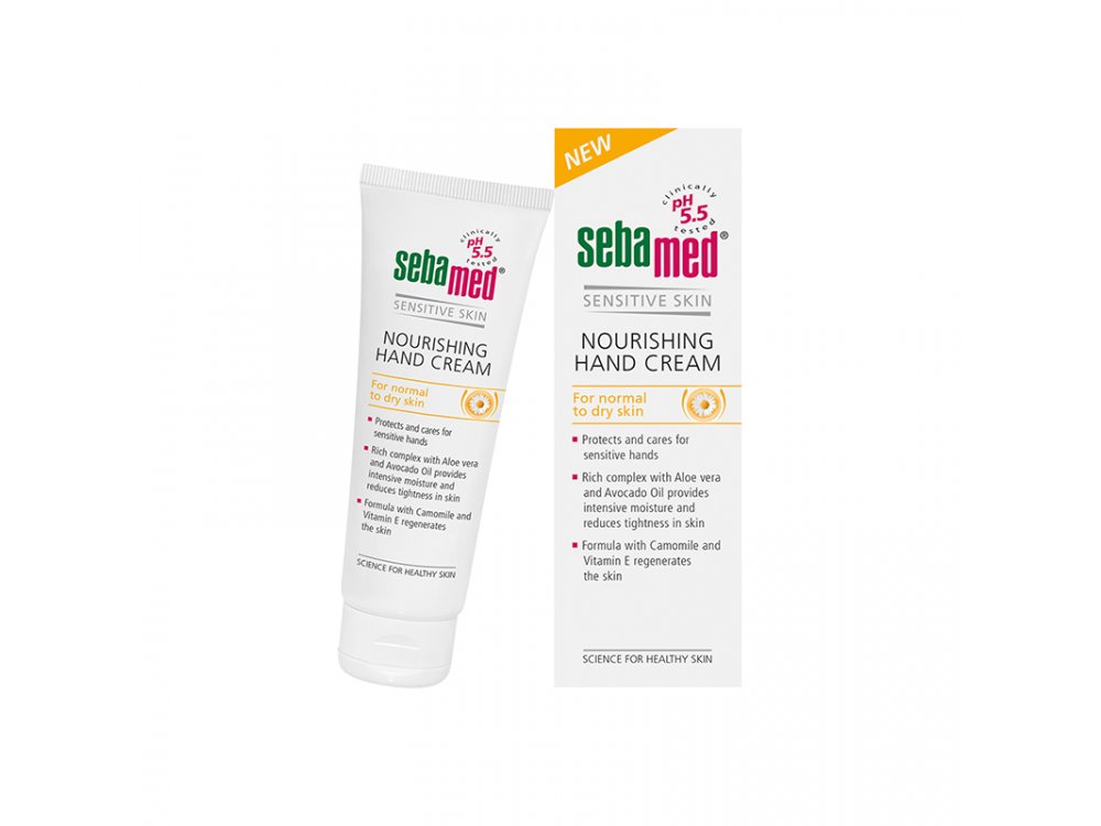 Sebamed Nourishing Hand Cream, Ενυδατική Κρέμα Χεριών για Κανονικό-Ξηρό Δέρμα, 75ml
