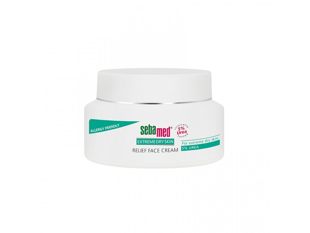 Sebamed Extreme Dry Skin Relief Face Cream 5% Urea, Ανακούφιση απο τον Κνησμό, 50ml