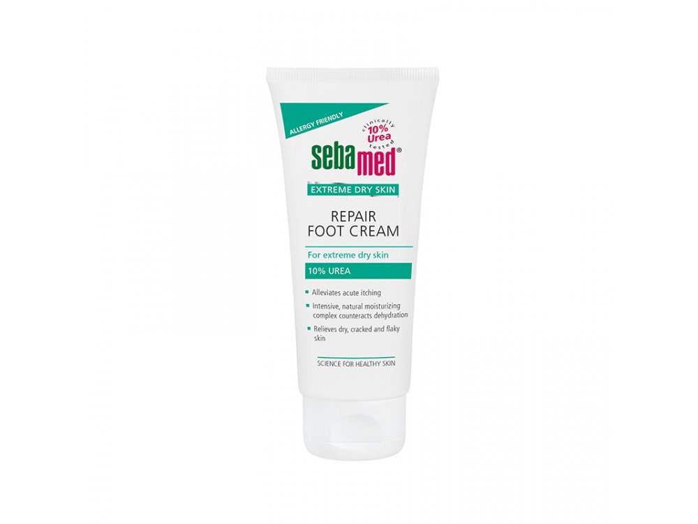 Sebamed Extreme Dry Skin Repair Foot Cream 10% Urea, Κρέμα Ποδιών με Ουρία, για ισχυρή εντατική φροντίδα, 100ml