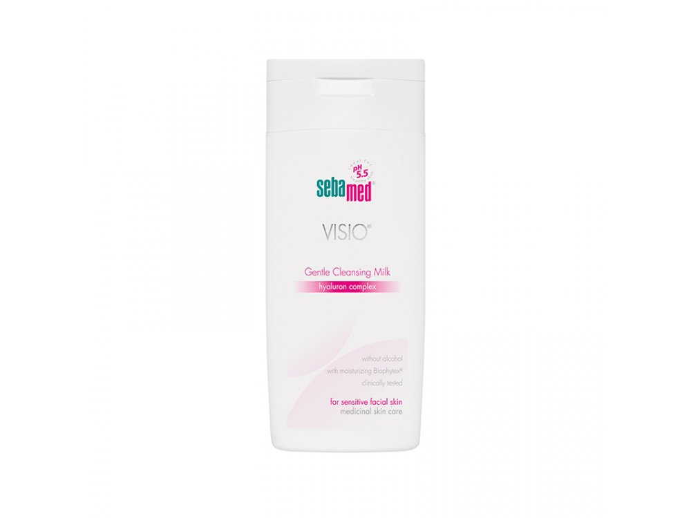 Sebamed Visio Cleansing Milk, Απαλό Γαλάκτωμα καθαρισμού για την ευαίσθητη επιδερμίδα, 200ml