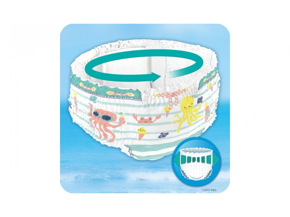 Pampers Splashers Μέγεθος 4-5 (9-15 kg) Πάνες-Μαγιό, 11τμχ