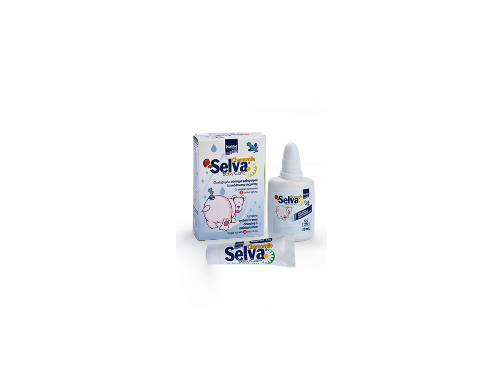 InterMed Selva Baby Care, Ενυδατικό Ρινικό Διάλυμα & Γέλη με Χαμομήλι για Παιδιά, 30ml & 5gr