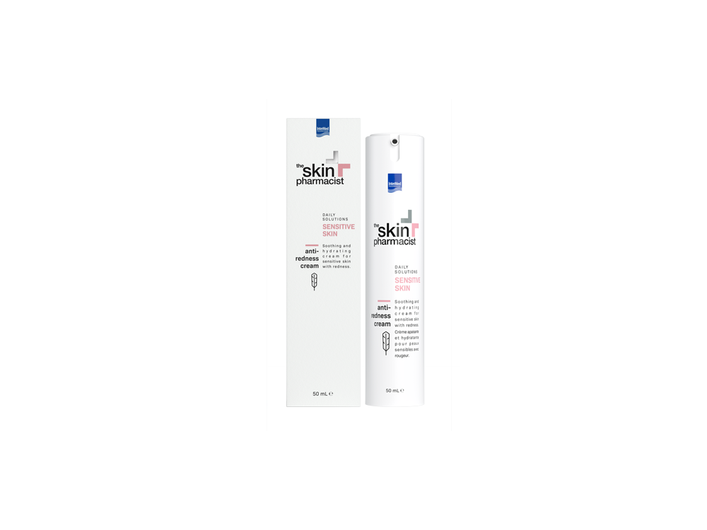 InterMed Skin Pharmacist Sensitive Skin Anti-Redness Cream, Καταπραϋντική Κρέμα Προσώπου Κατά της Ερυθρότητας, 50ml